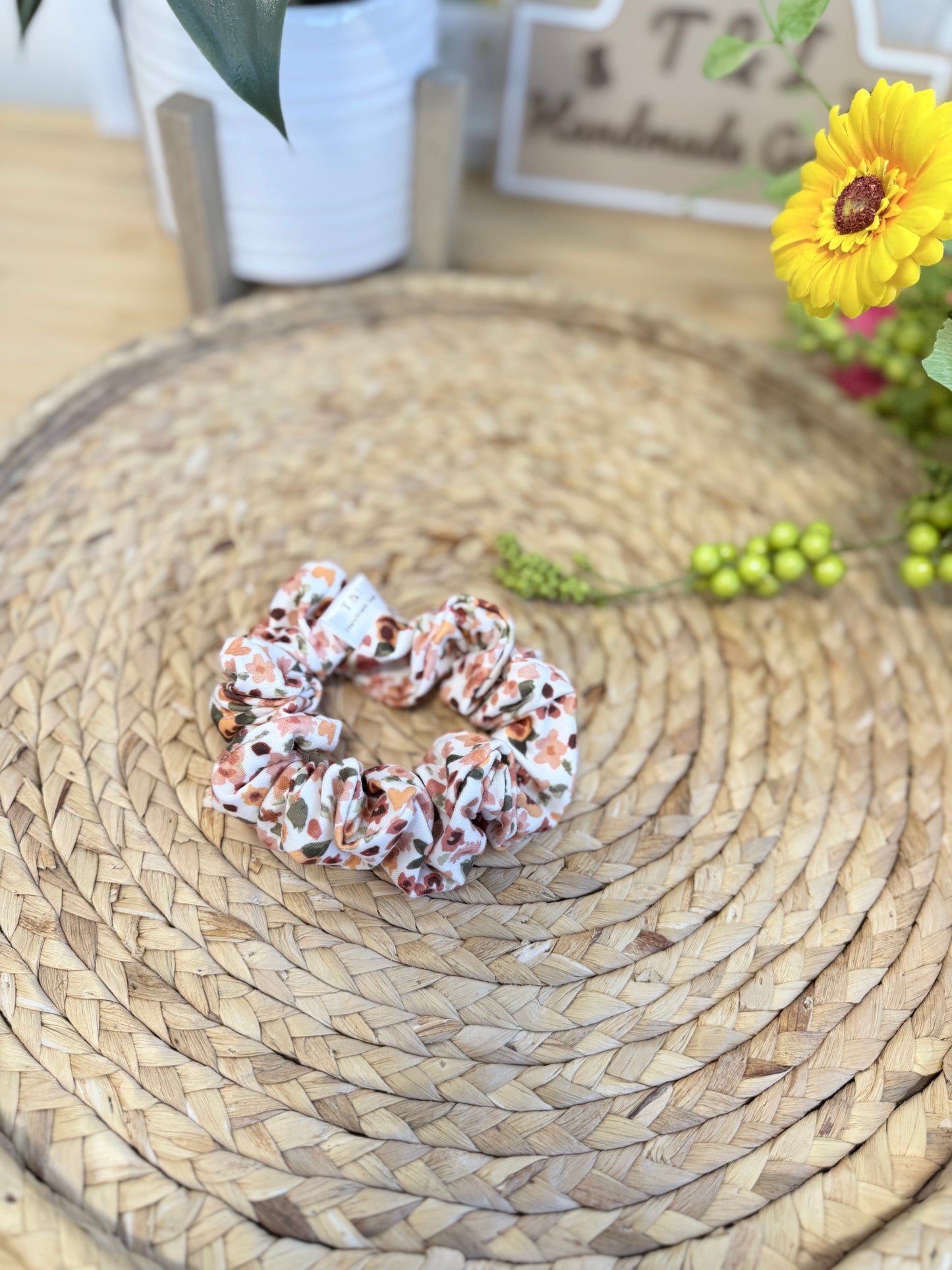 Fall floral Scrunchie
