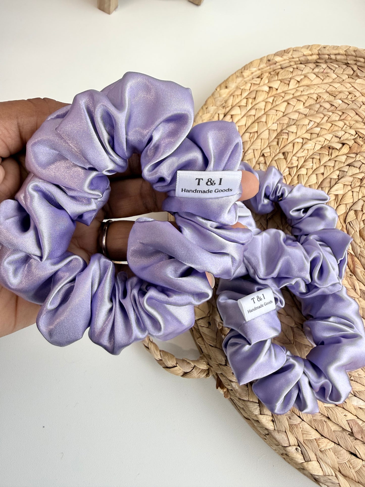 Lilac Scrunchies (Satin)