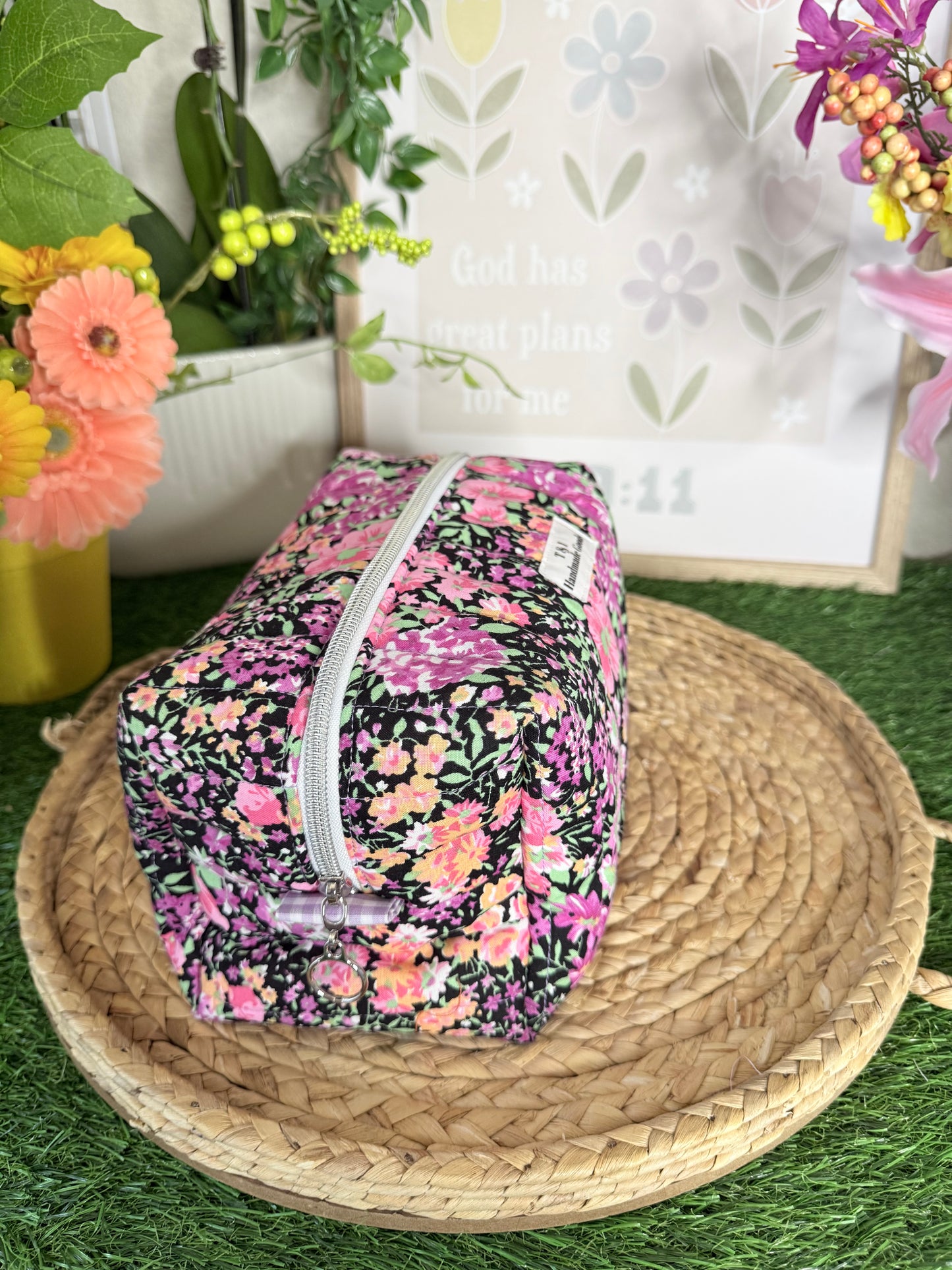 Plum Wildflowers Large Multipurpose Bag