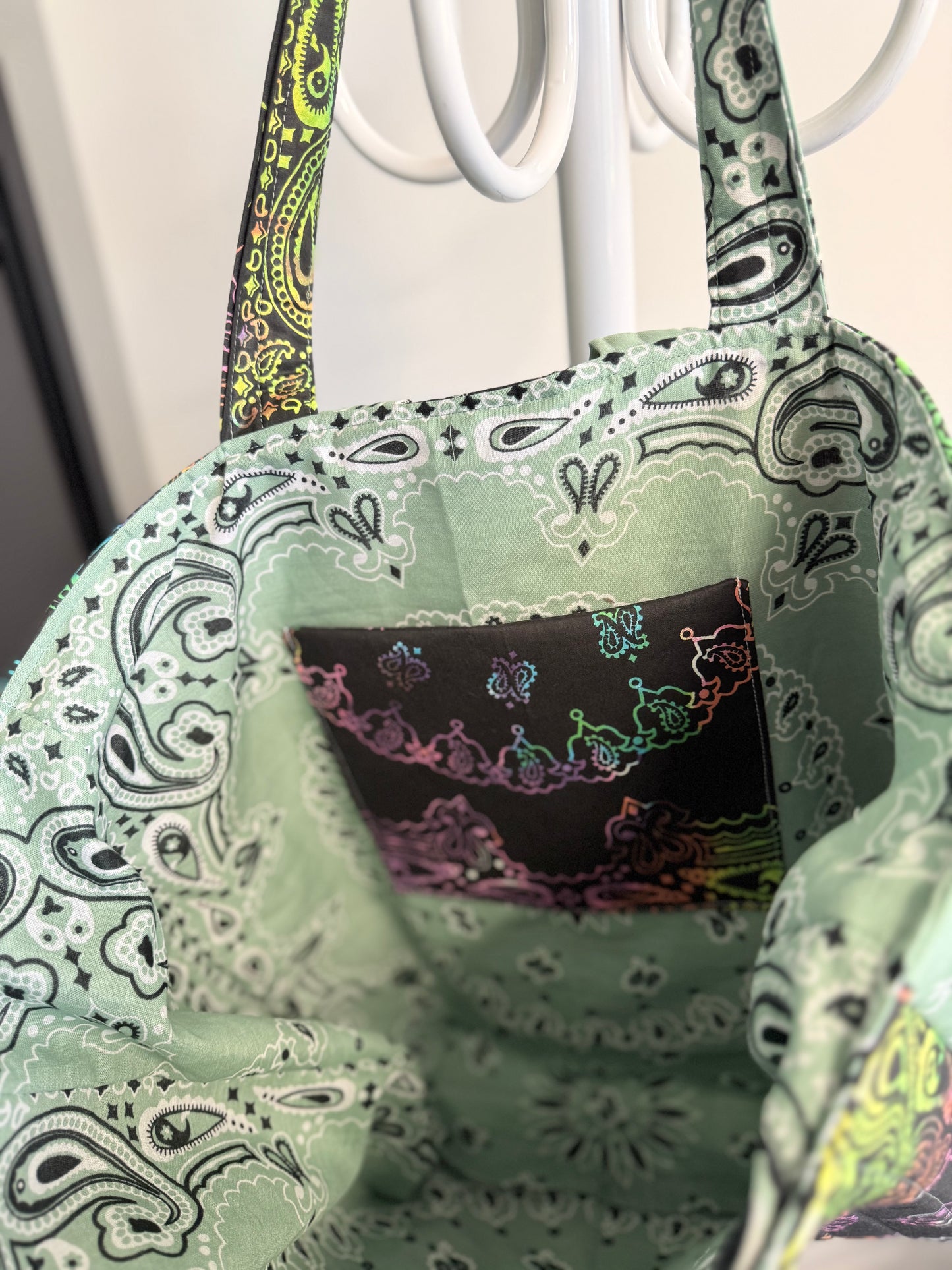 Might night sage tote bag