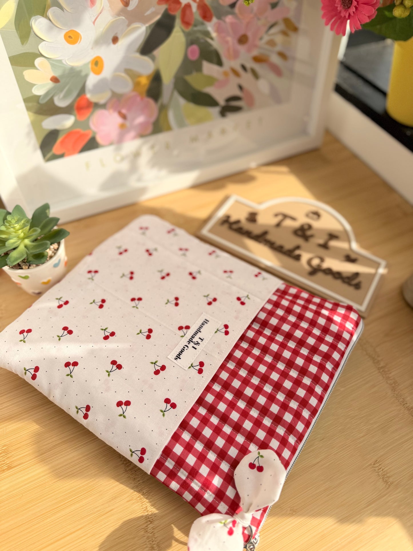 Cherry Dot IPad Sleeve (fits your IPad w/keyboard)