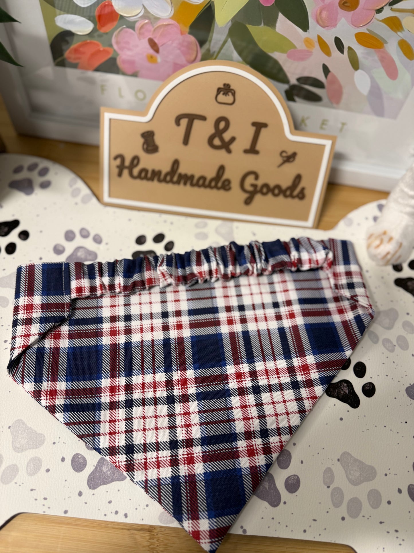 Liberty Plaid Dog Bandana