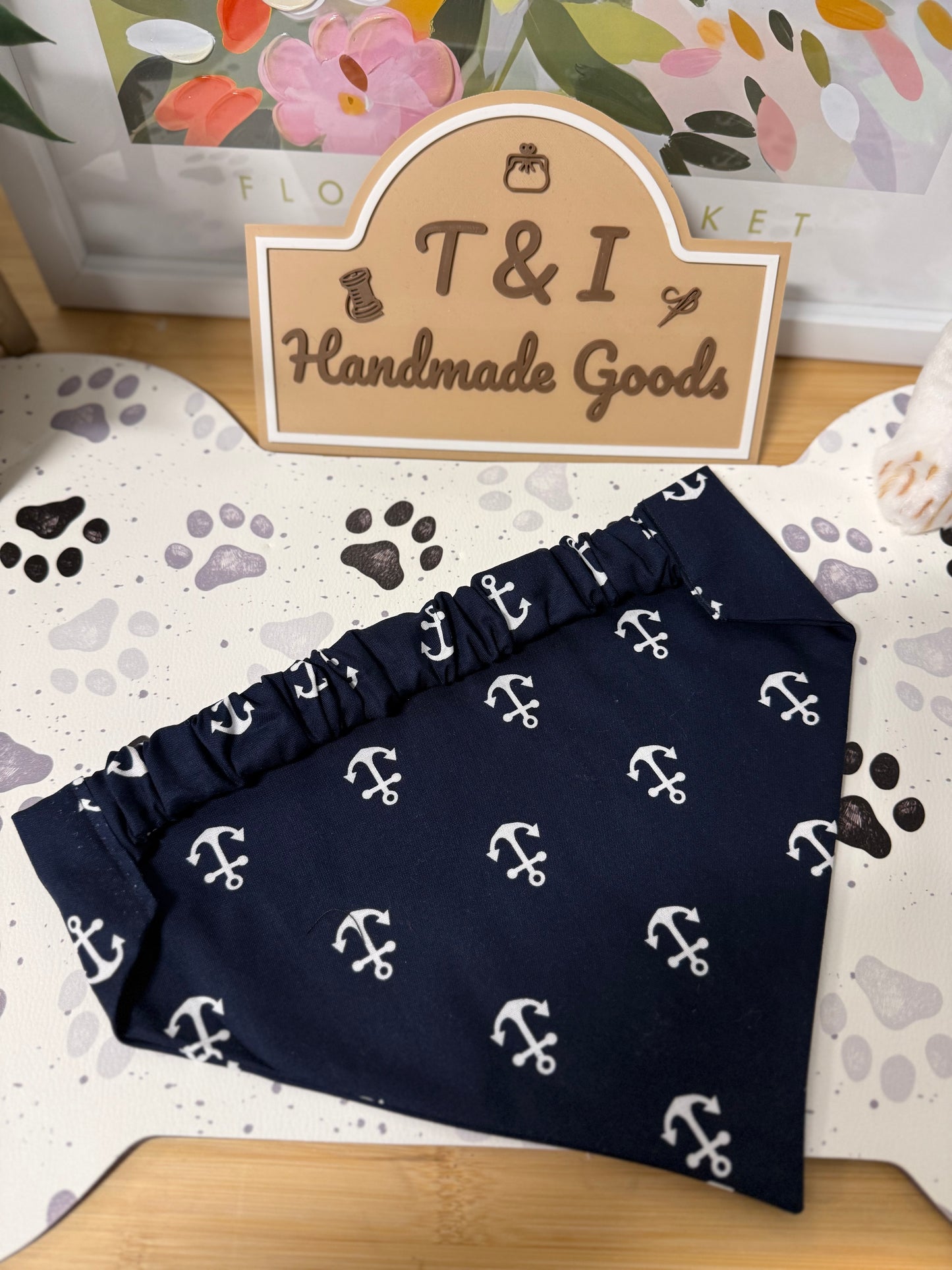Anchors Away Dog Bandana