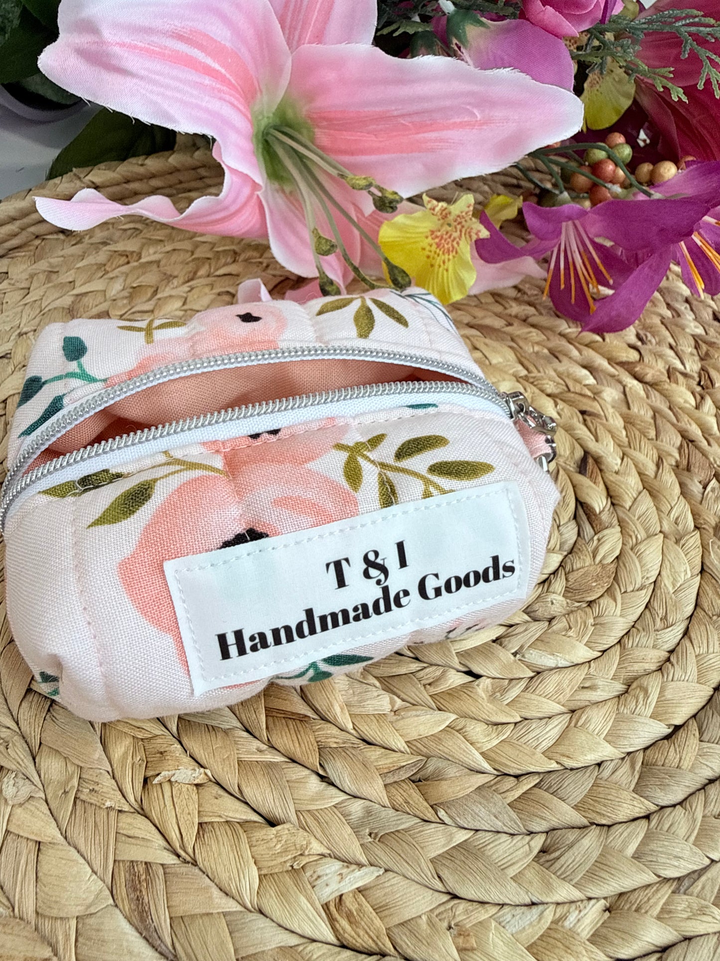 Pink rose Coin Pouch