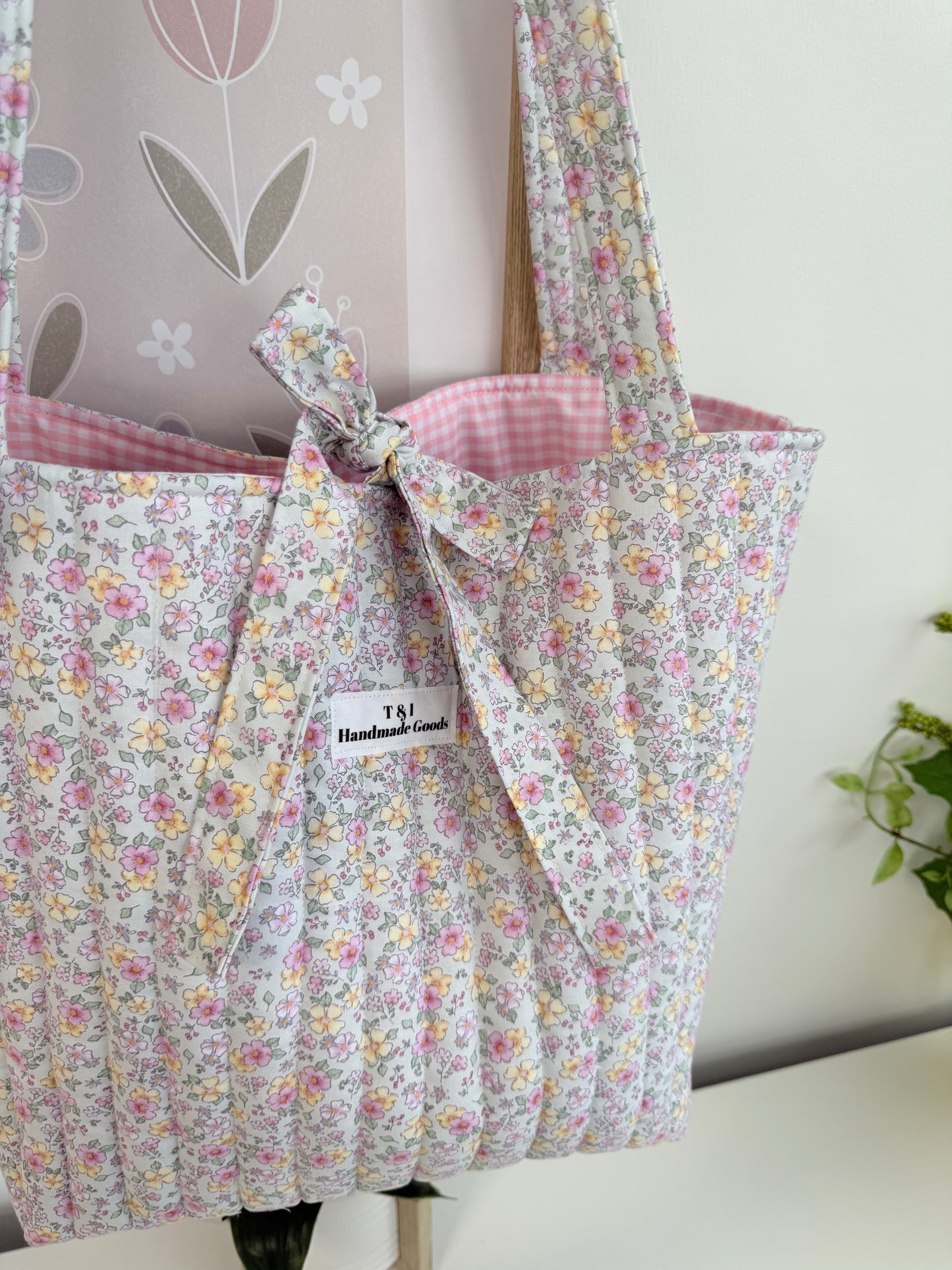 Pastel FloralTote Bag