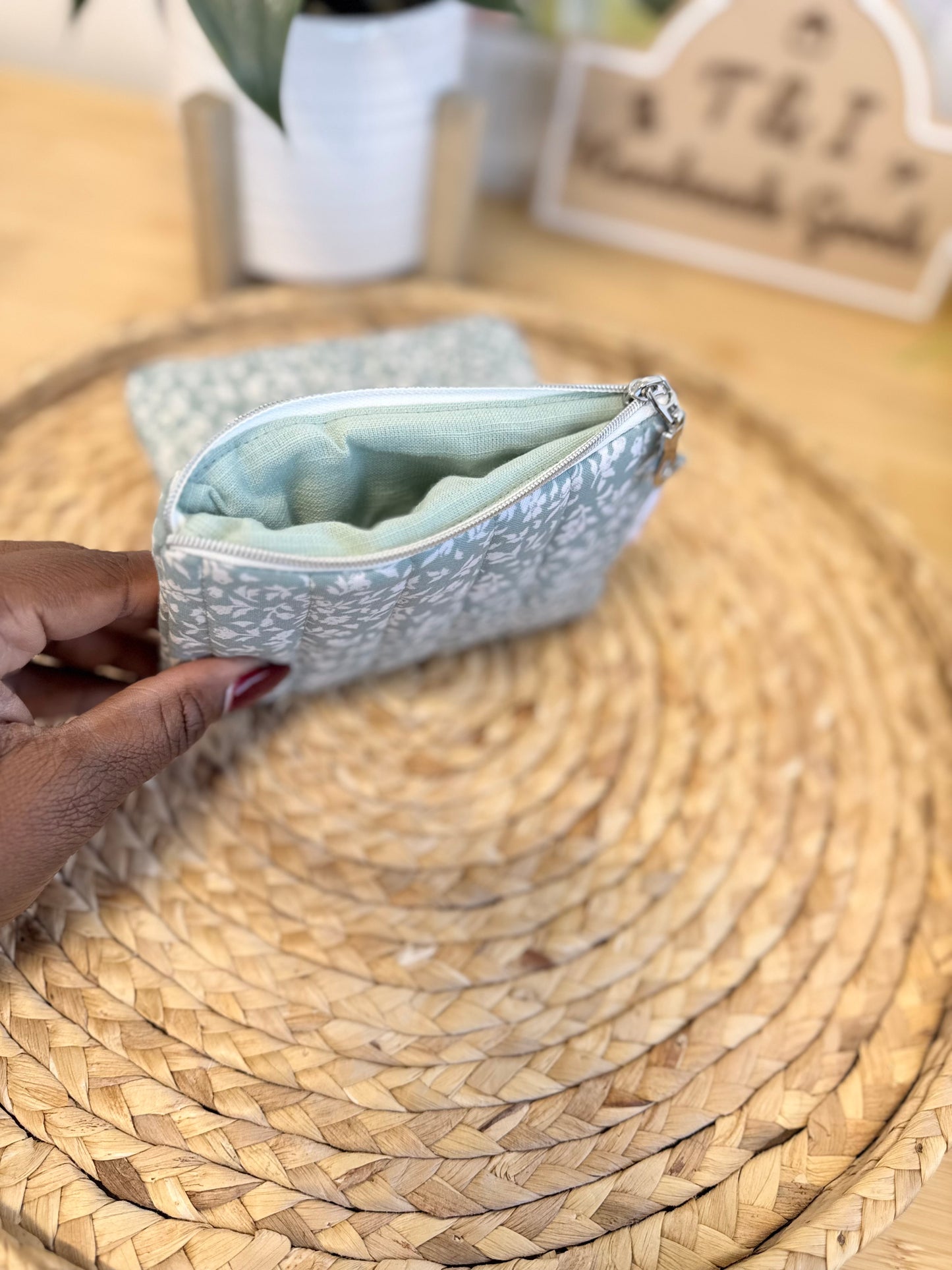Soft bloom Keychain Wallet
