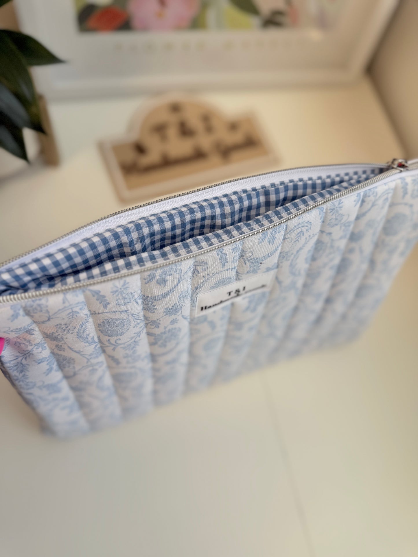 Blue Wildflower Laptop Sleeve
