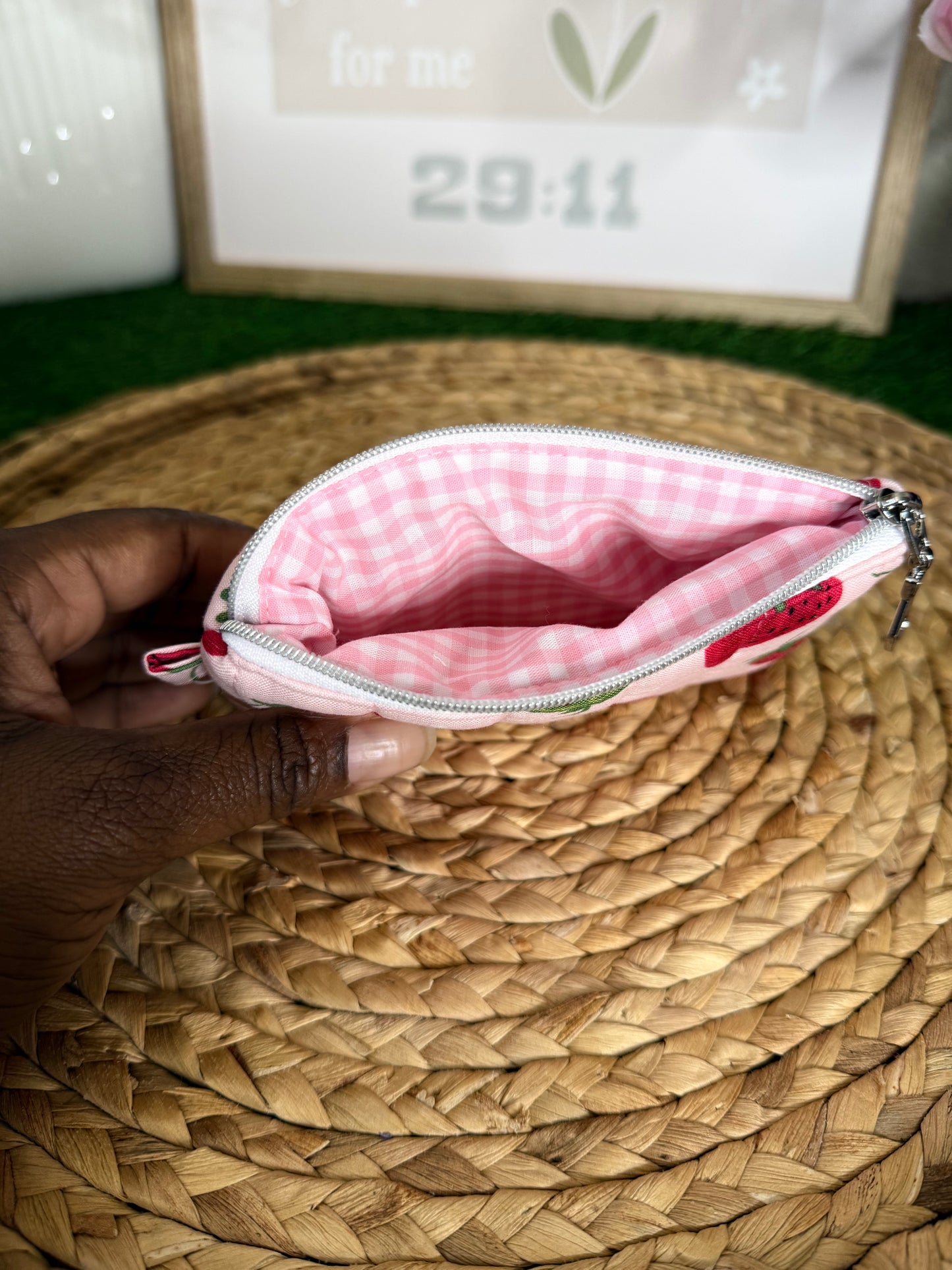 Strawberry field Keychain Wallet