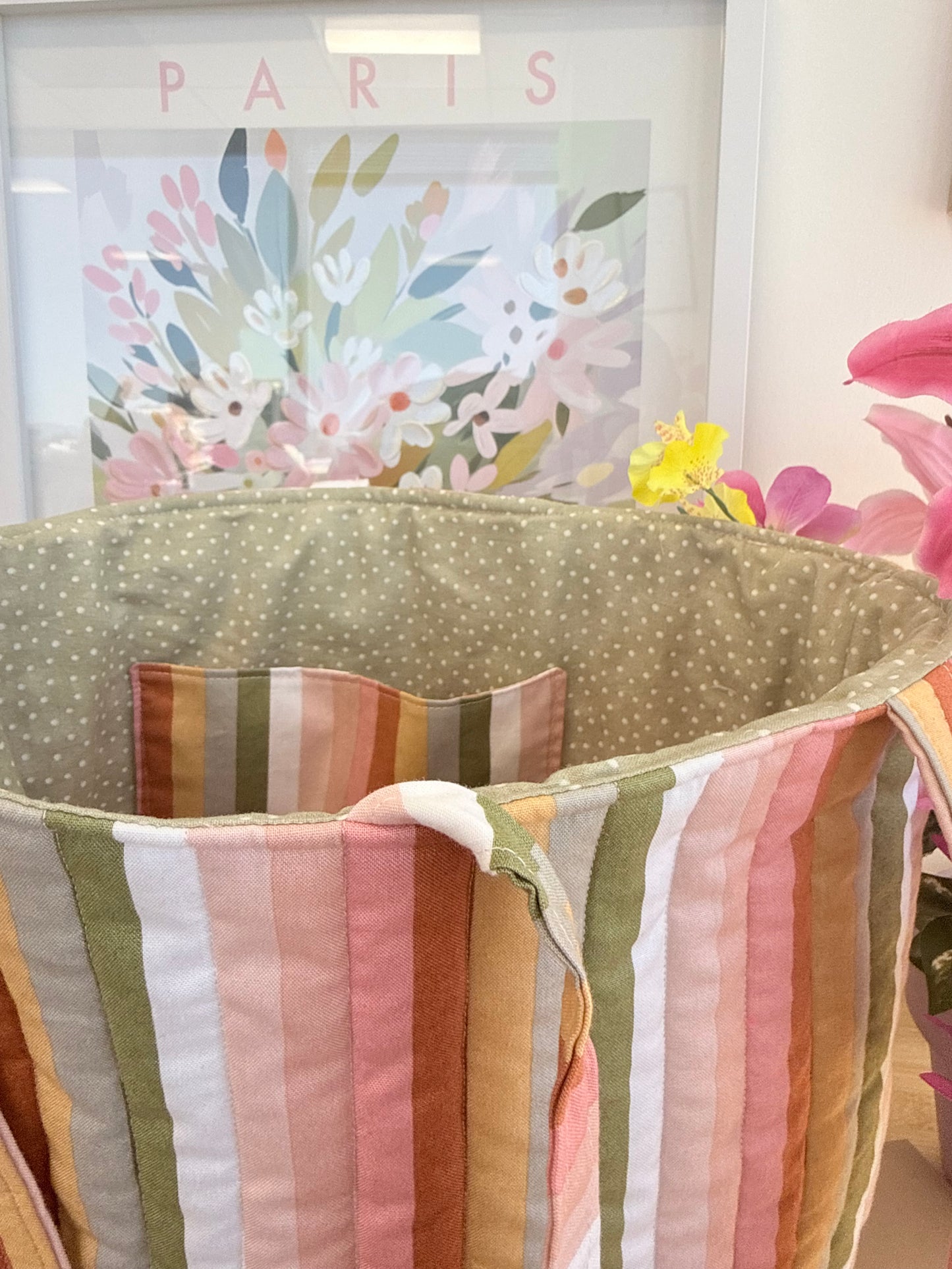 Colorful Stripe Tote Bag
