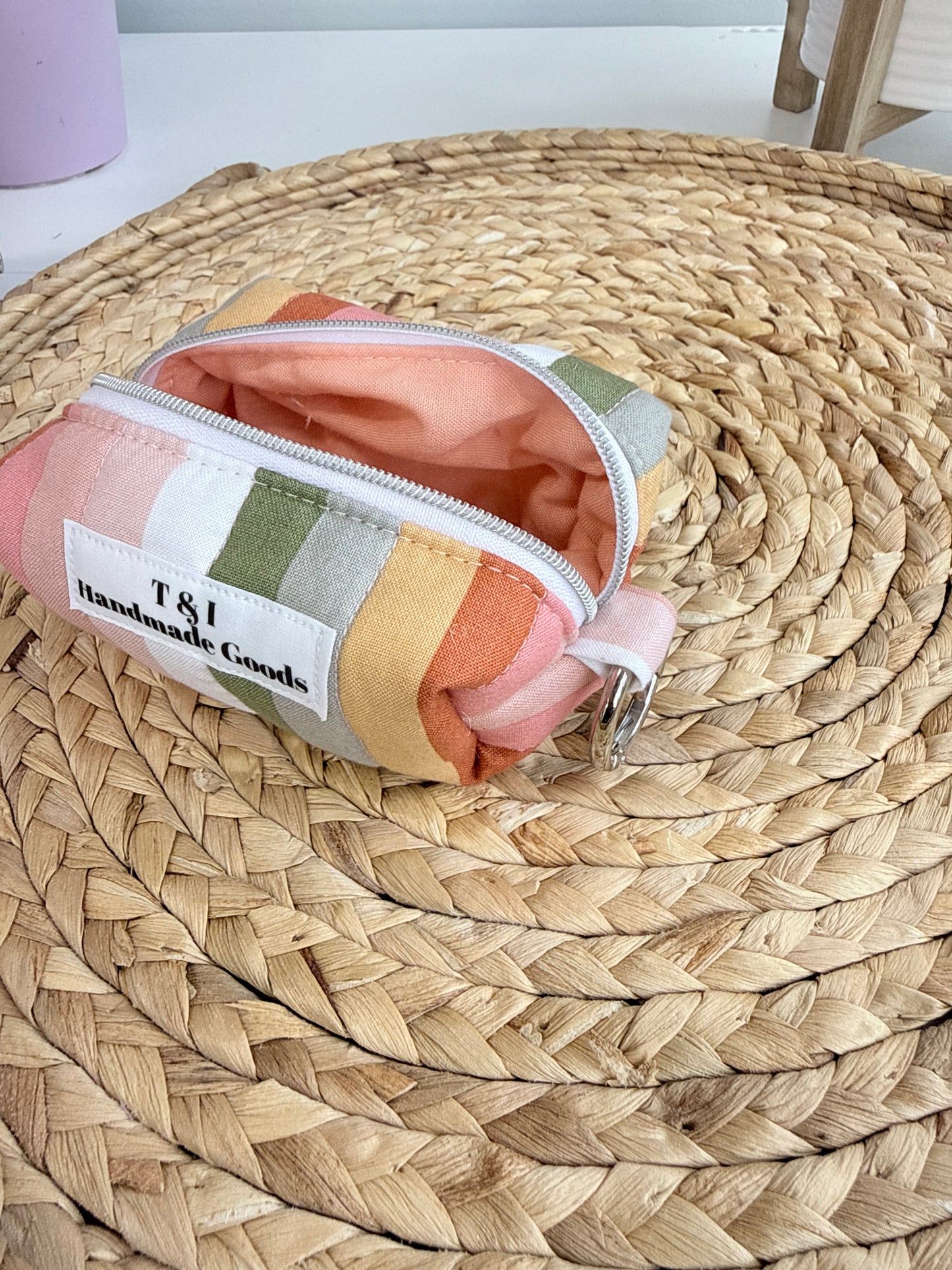 Colorful Stripe Coin Pouch