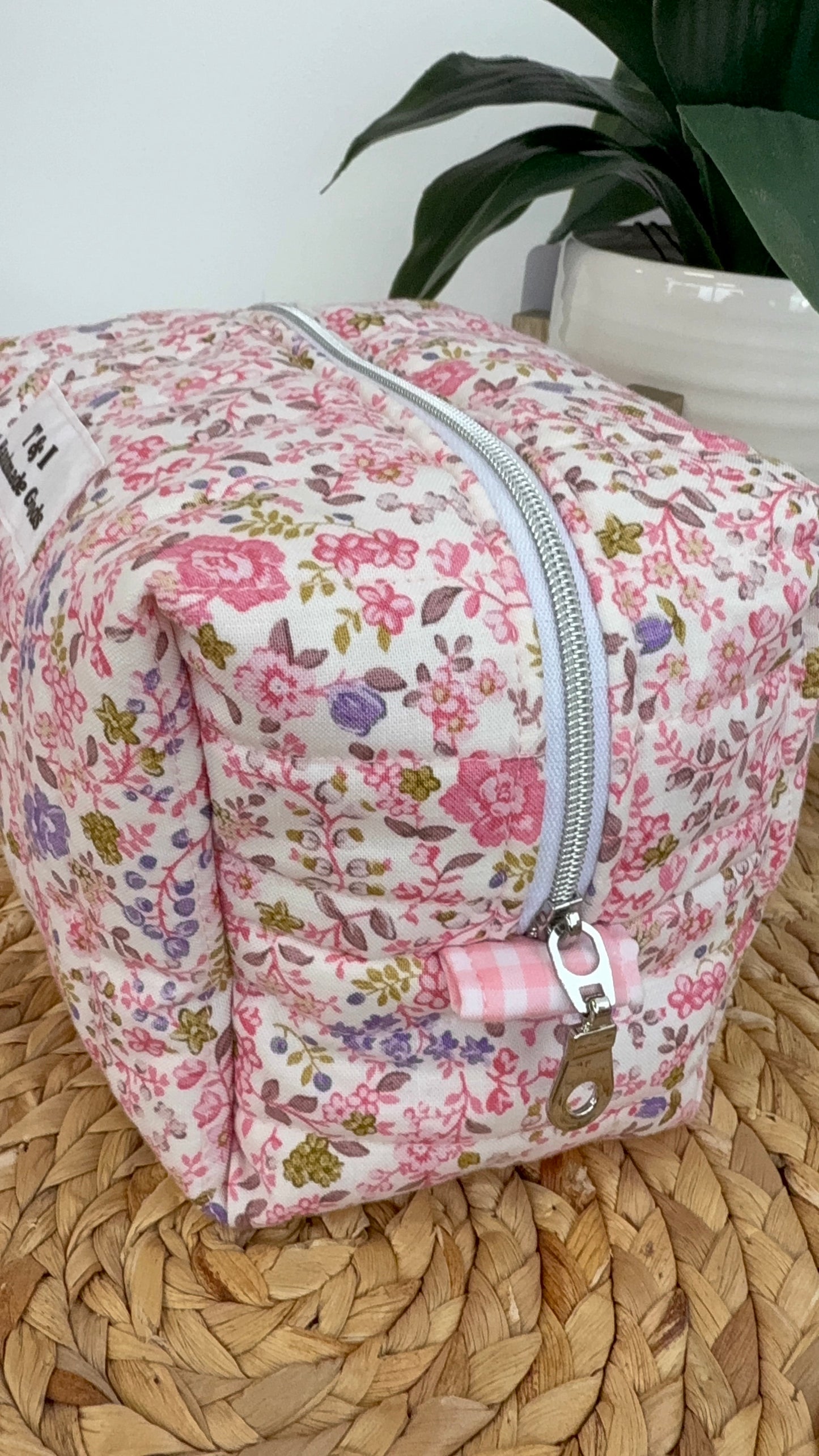 Pink Floral Multipurpose Bag Mini