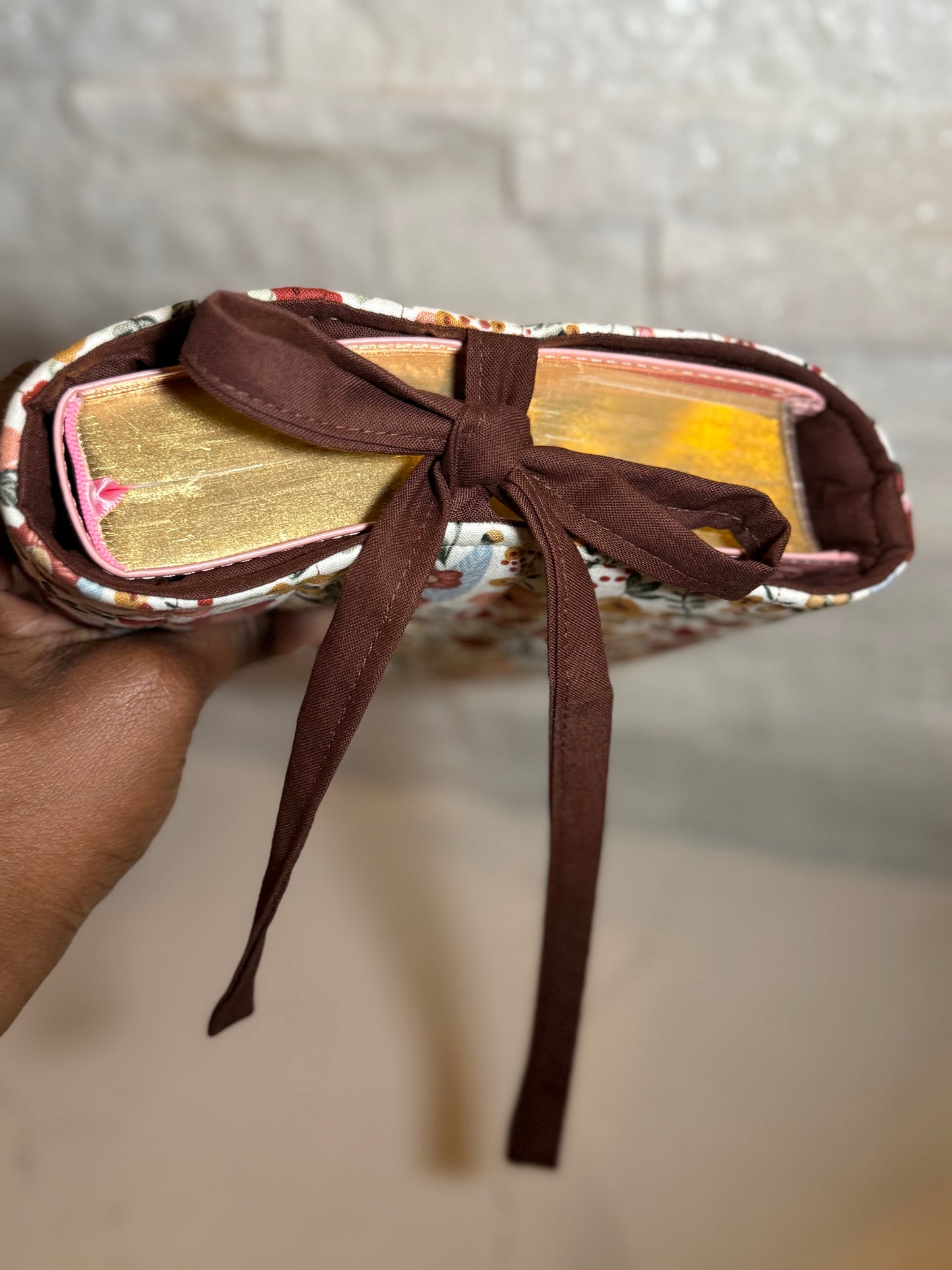 Fall Wildflower Book Sleeve w/bow
