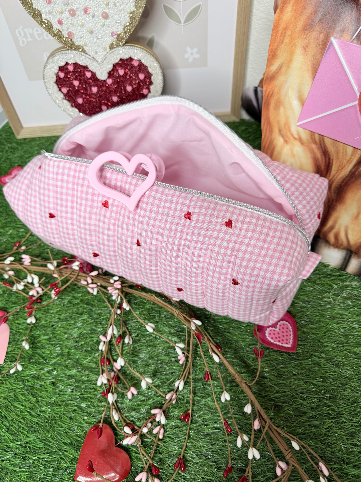 Pink love Hair Tools Bag