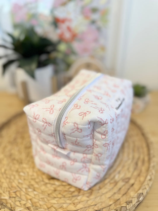 Mini Pink Bow  Large Multipurpose Bag