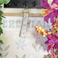 Pastel Floral Wristlet Keychain
