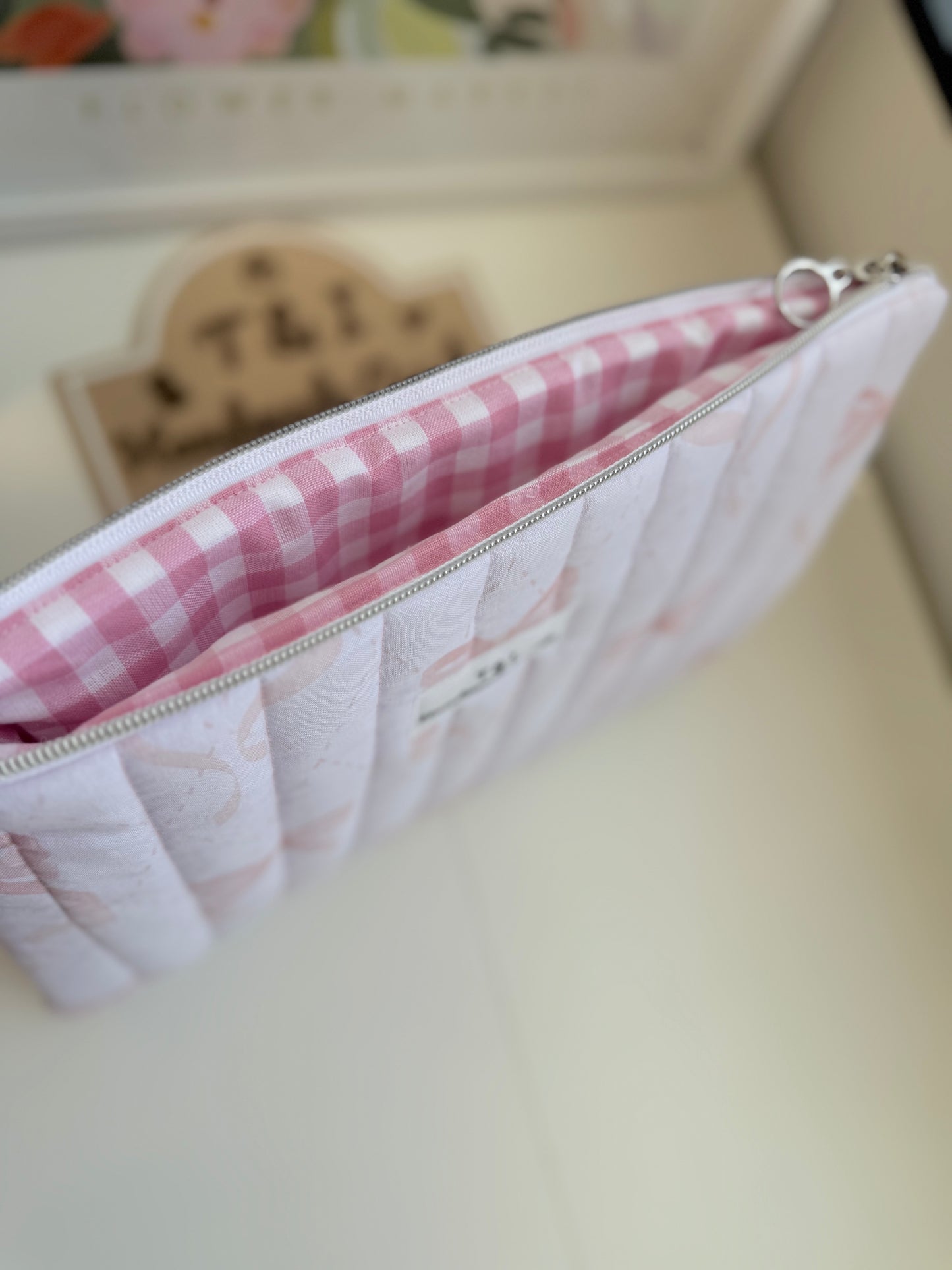 Pink bow Laptop Sleeve