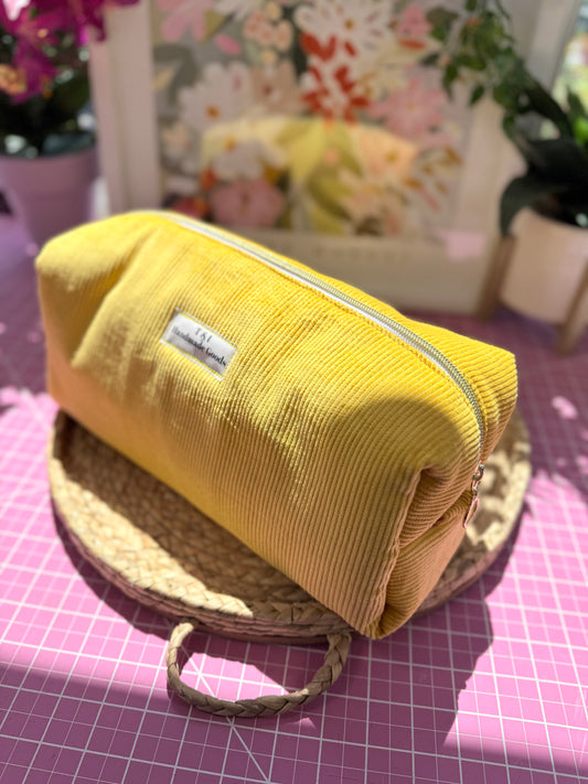 Corduroy yellow floral Dyson Bag