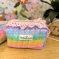 Polka dot Rainbow Ruffle Medium Multipurpose Bag