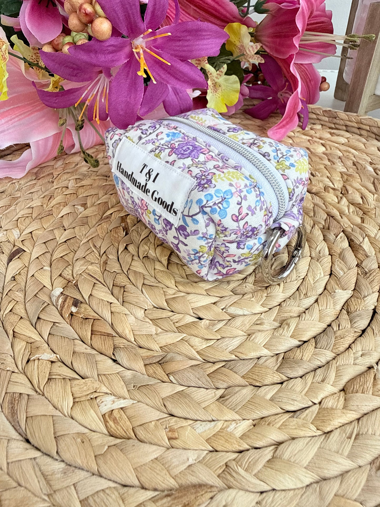 Purple floral Coin Pouch