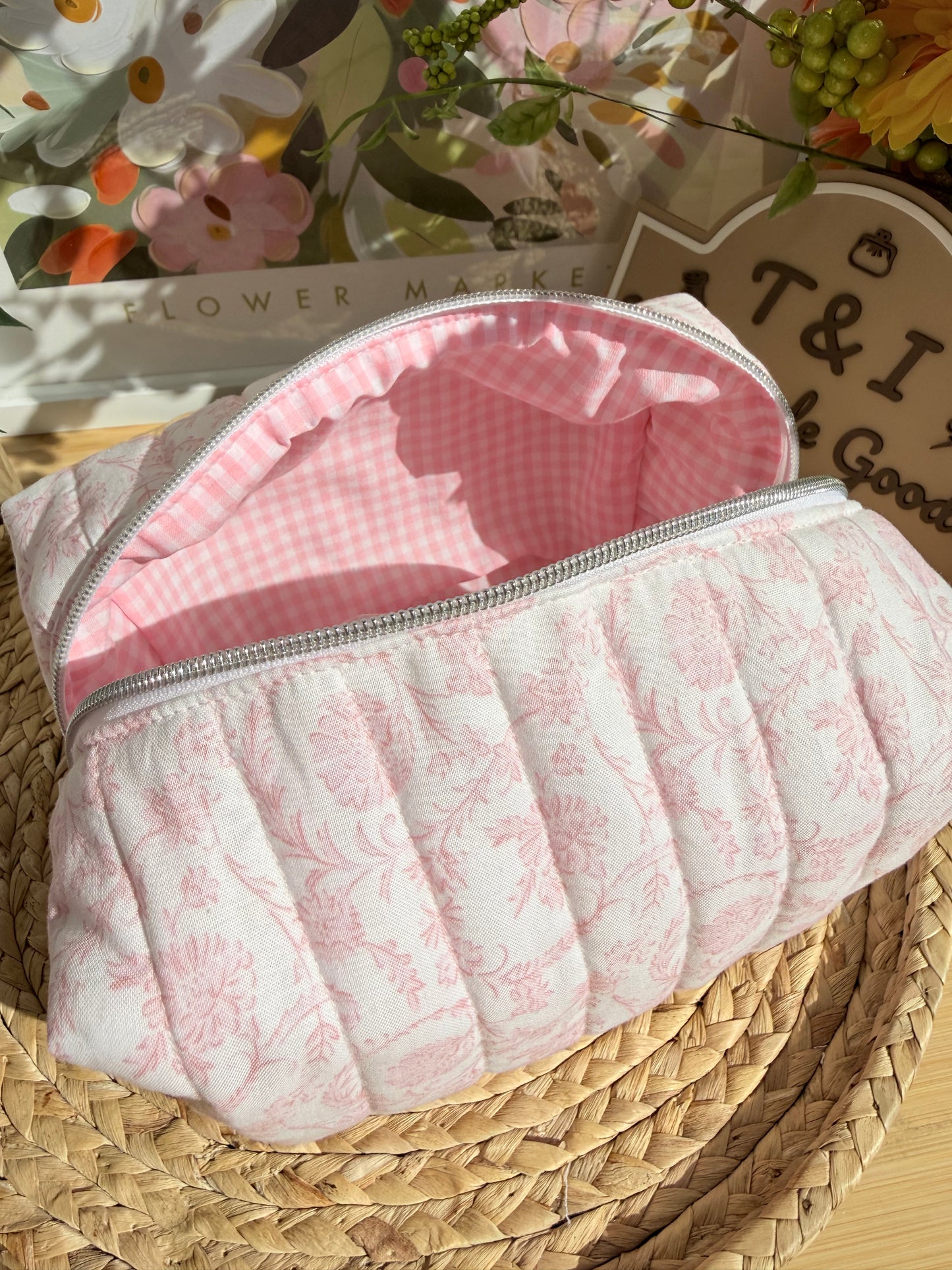 Vintage Pink Large Multipurpose Bag