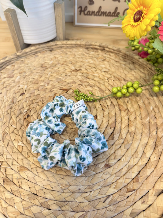 Blue Disty Scrunchie