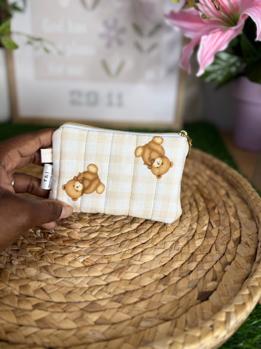 Teddy Bear Keychain Wallet