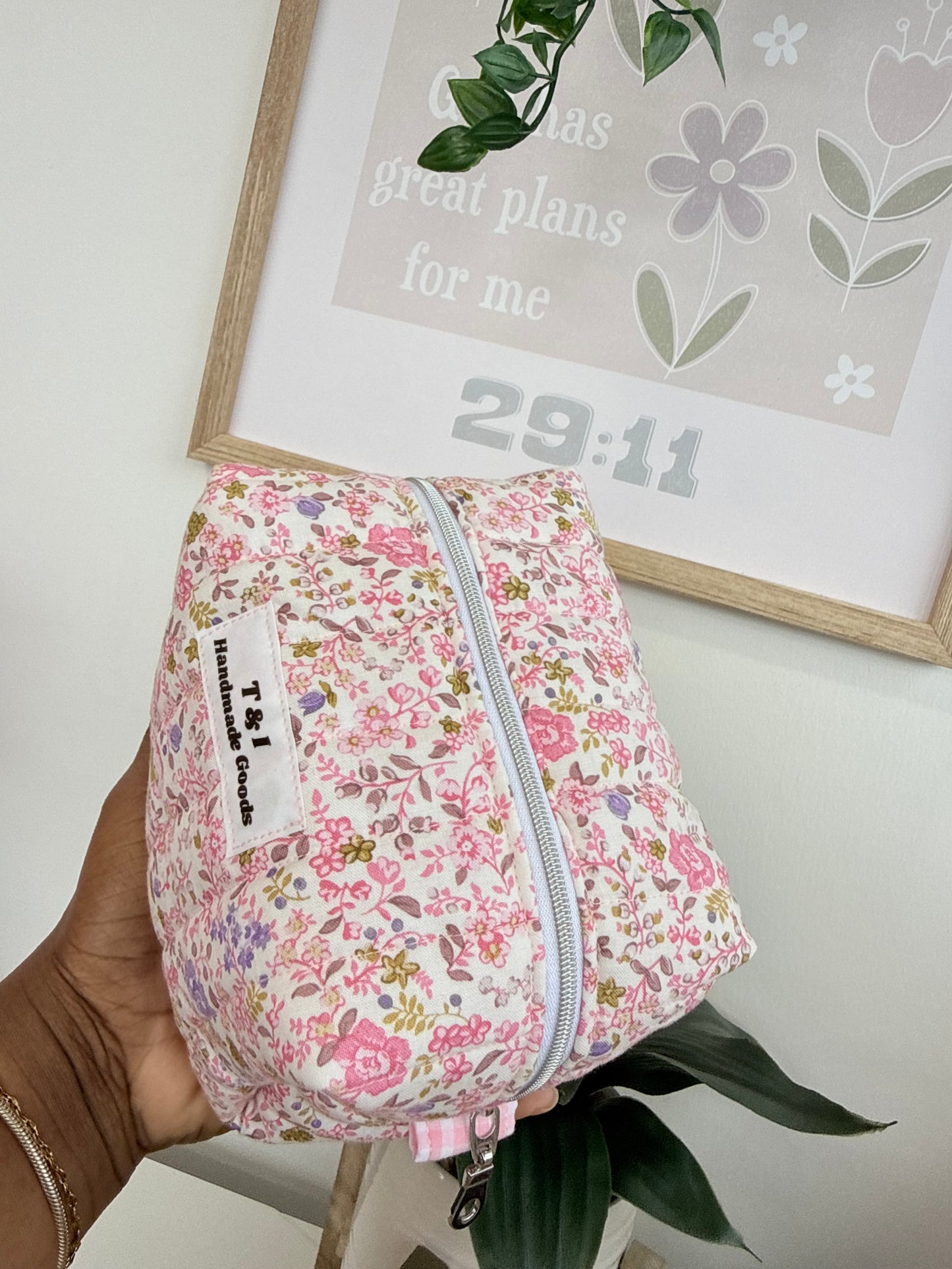 Pink Floral Multipurpose Bag Mini