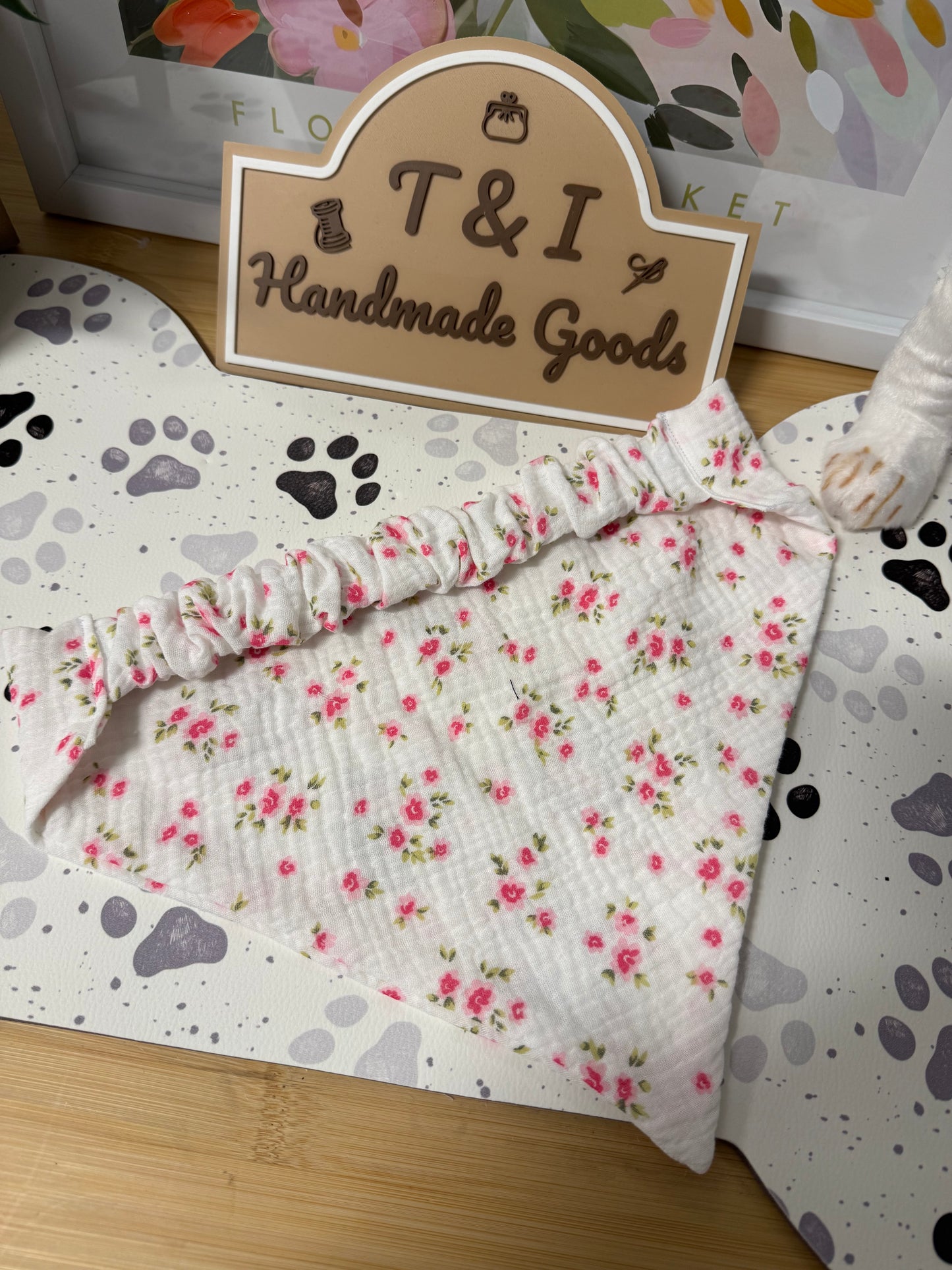 Coquette Floral Dog Bandana