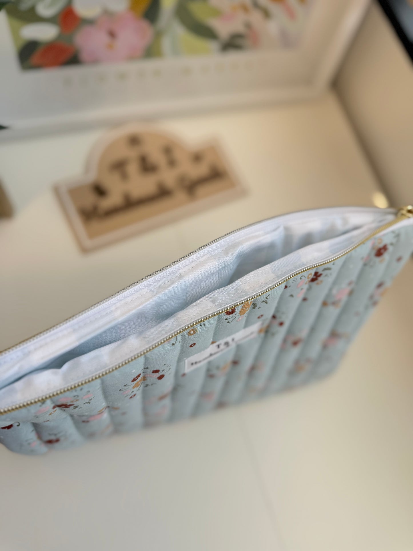 Blue Garden Laptop Sleeve