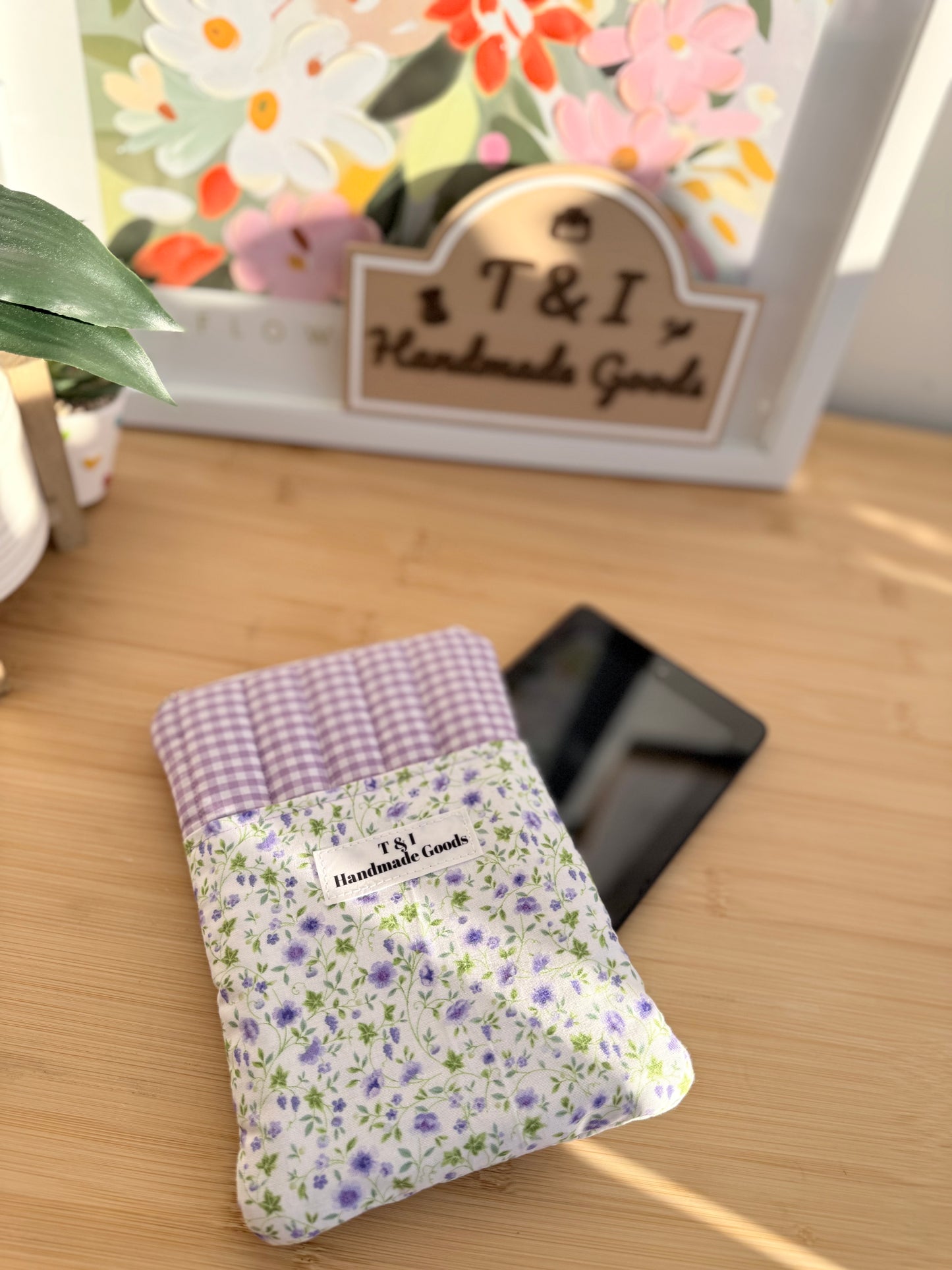 Purple wildflowers Kindle Sleeve