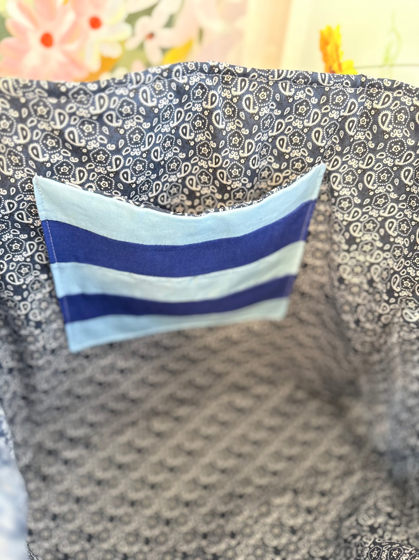 Blue Bandit tote bag
