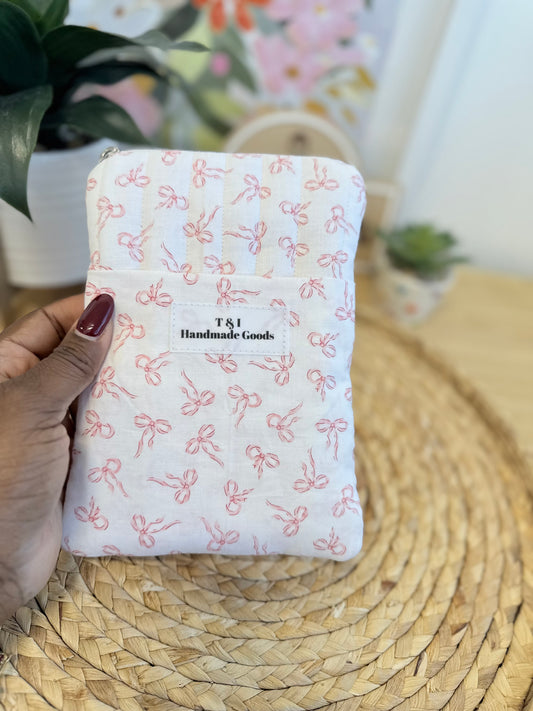 Mini Pink Bow Kindle Sleeve