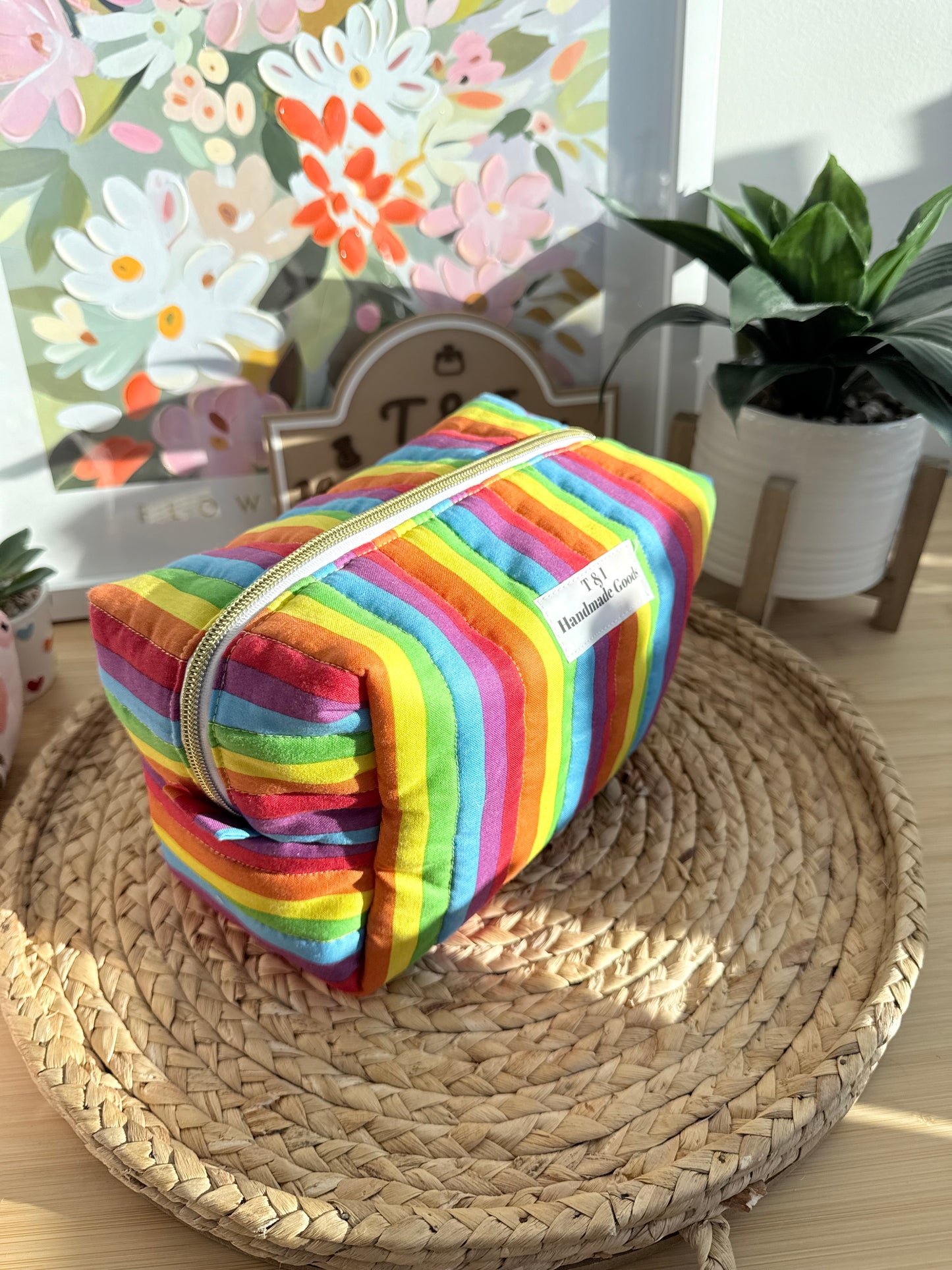 Rainbow stripe Multipurpose Bag