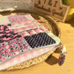 Pink floral Patch IPad Sleeve (fits your IPad w/keyboard)
