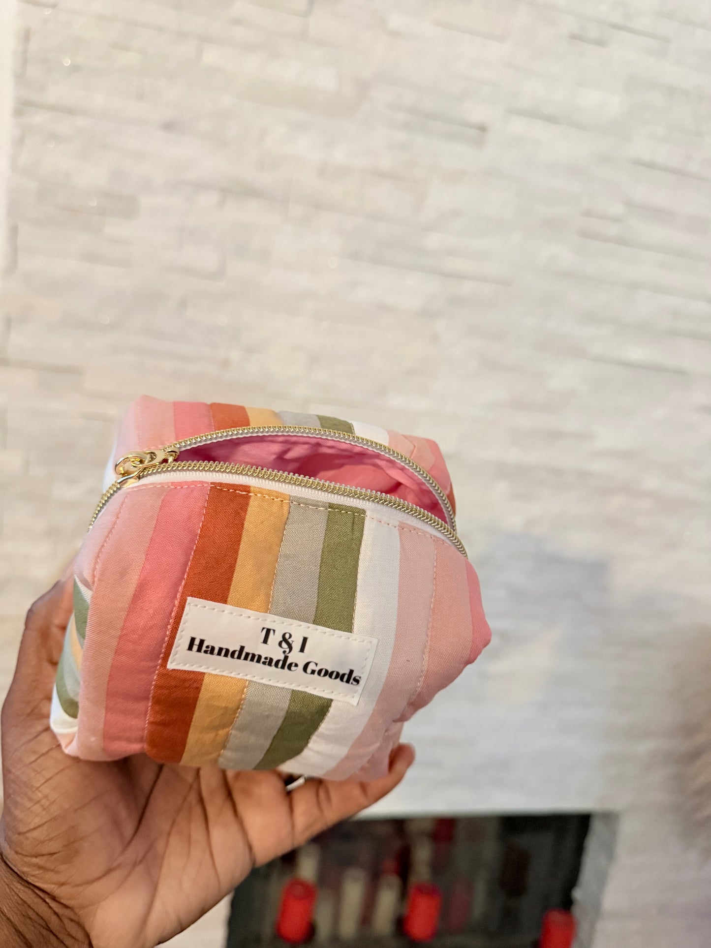 Colorful Stripe Multipurpose Bag Mini