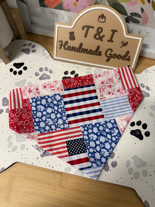 Pawtriotic 4th July Dog Bandana