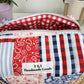 Floral striped patch large Multipurpose Bag
