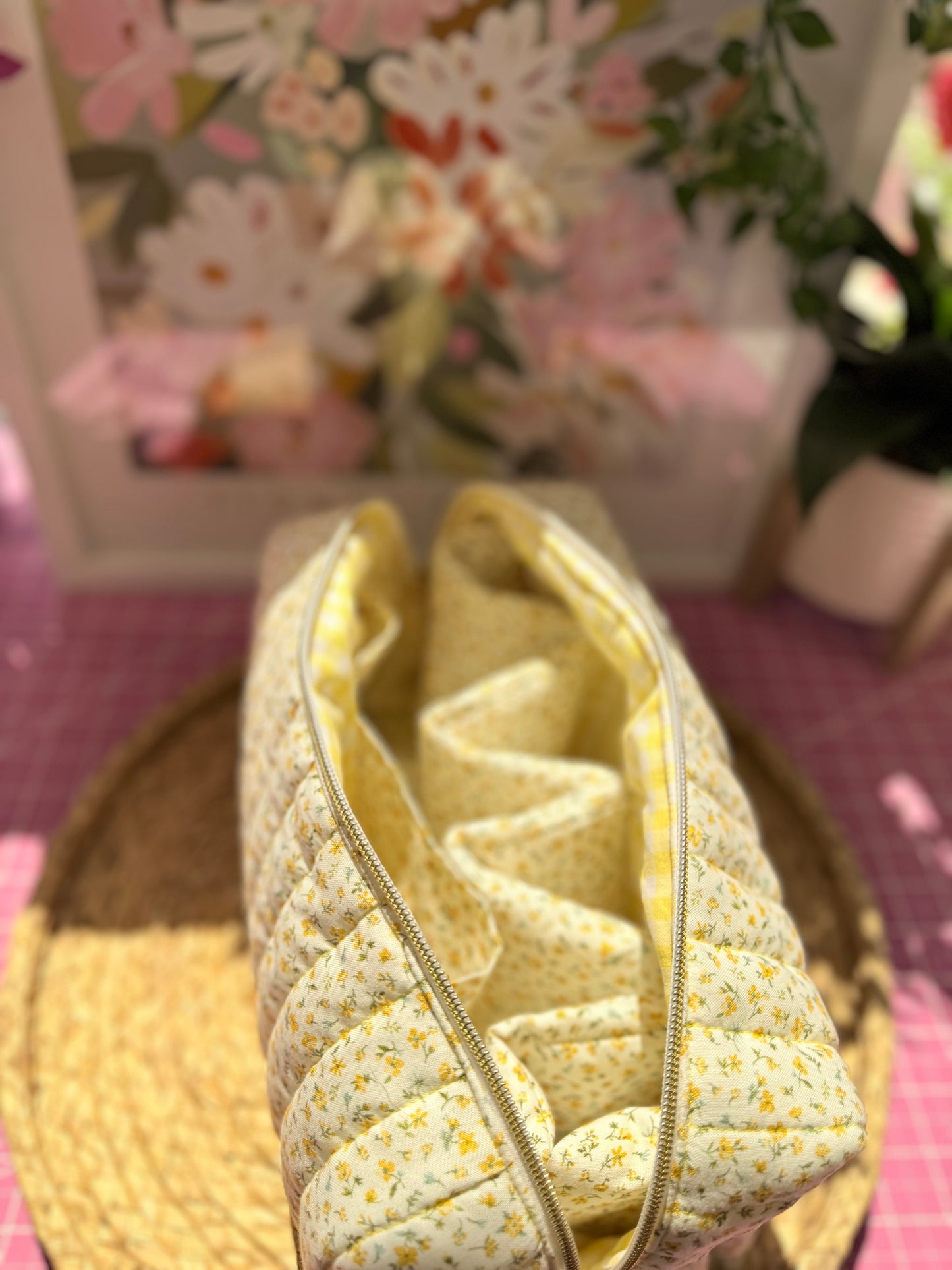 Yellow floral Dyson Bag
