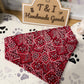 Red Berry Dog Bandana