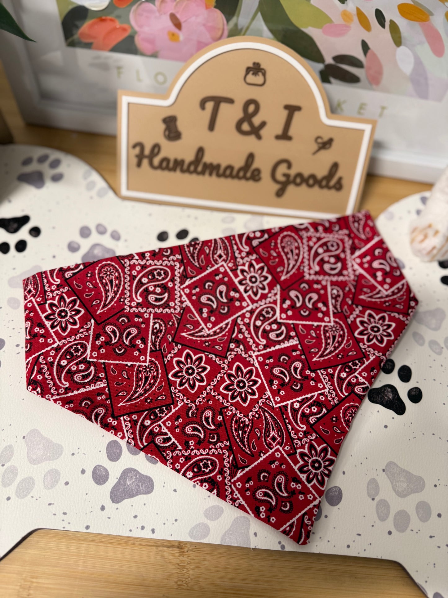 Red Berry Dog Bandana