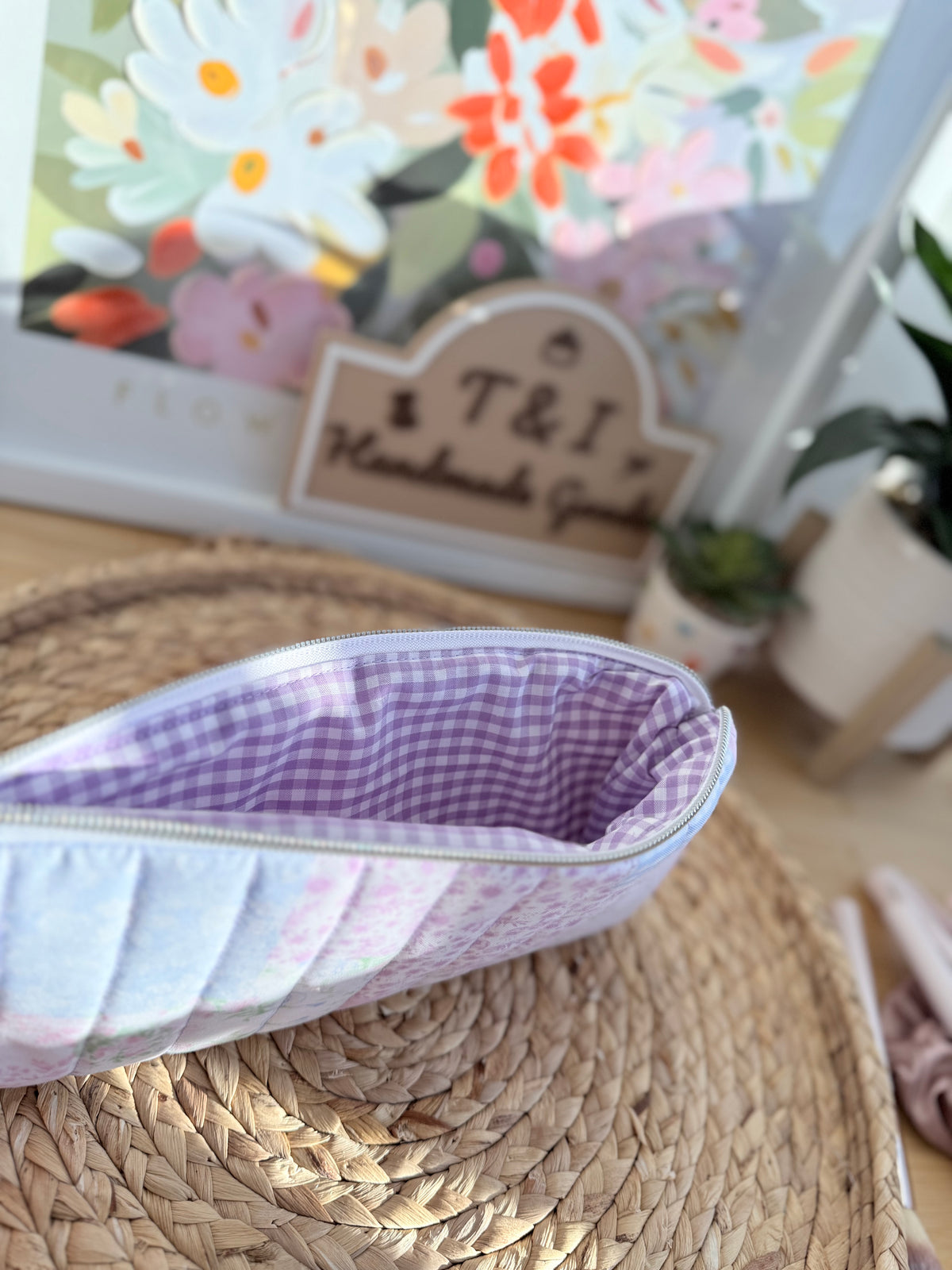 Pastel Cottage Flat pencil Pouch