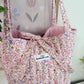 Pink Floral Tote Bag