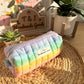 Polka Dot Rainbow BOXY PENCIL MULTIPURPOSE CASE