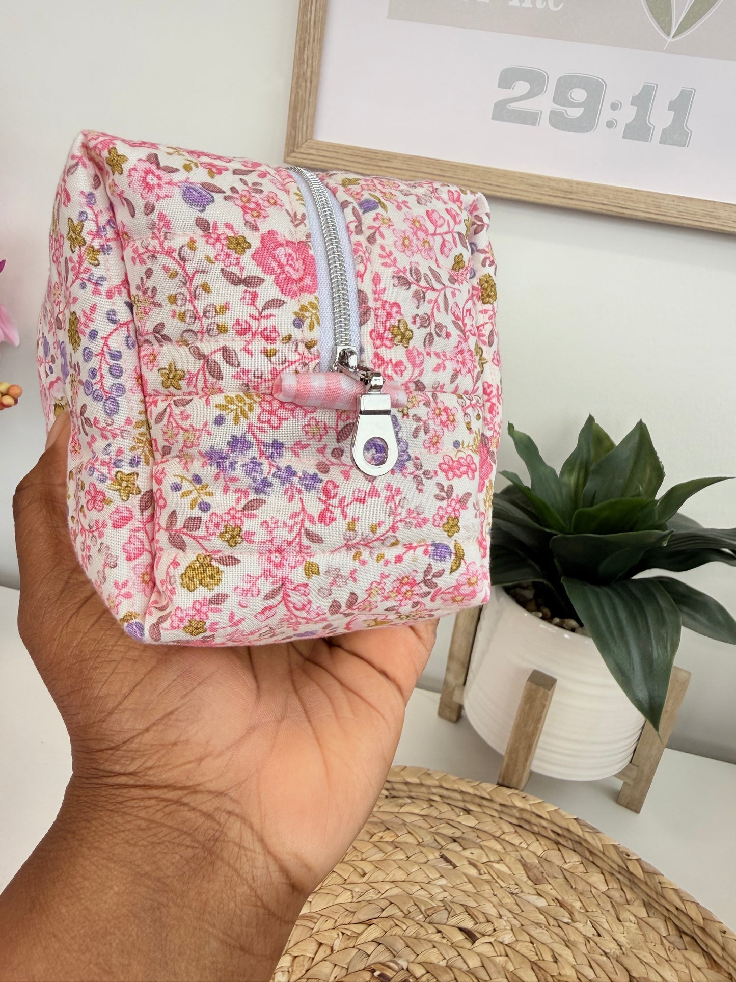 Pink Floral Multipurpose Bag Mini