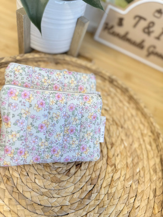 Pastel floral Keychain Wallet