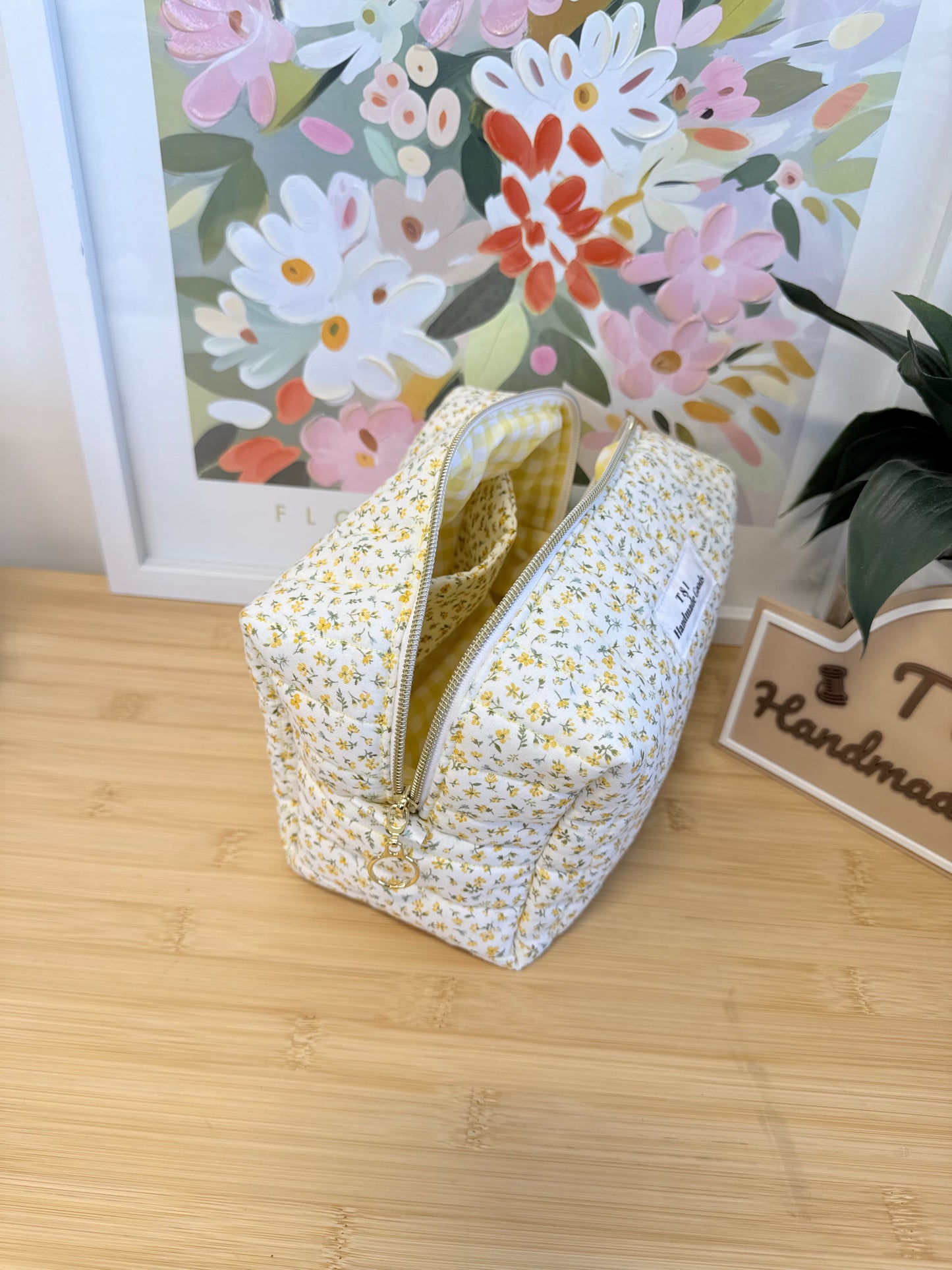 Yellow floral Large Multipurpose Bag