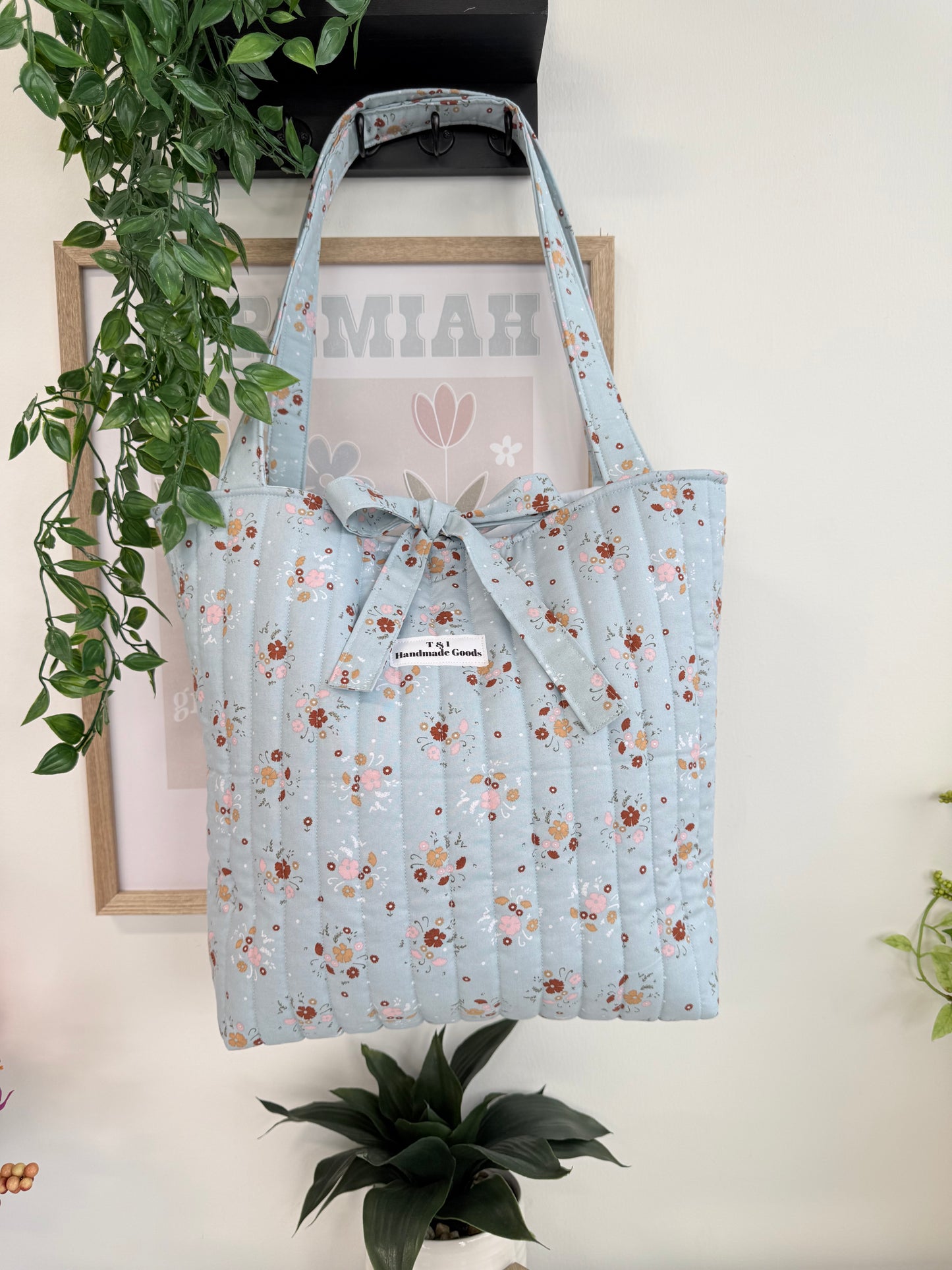 Blue GardenTote Bag