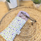 Purple Wildflower Glasses Case