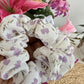 Purple Floral Scrunchie (Chiffon)