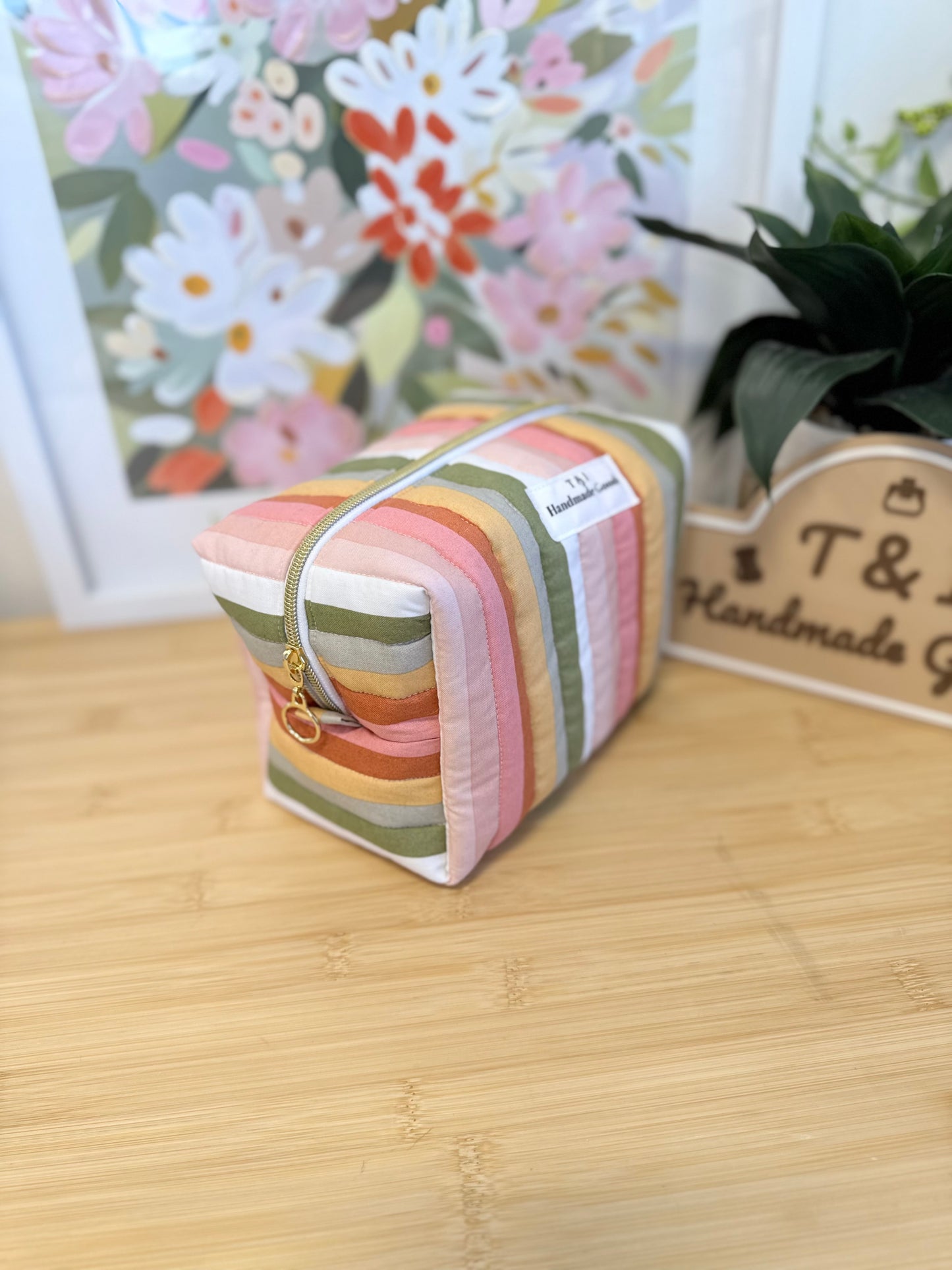 Colorful Stripe Large Multipurpose Bag